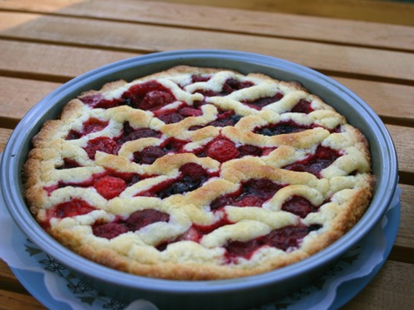 <p>a fruit pie</p>