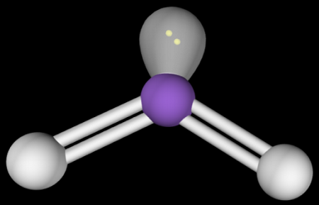 <ol><li><p>Two surrounding atoms</p></li><li><p>one lone pair</p></li><li><p>120° bond angle</p></li><li><p>three groups</p></li><li><p>two bonding pairs</p></li></ol>