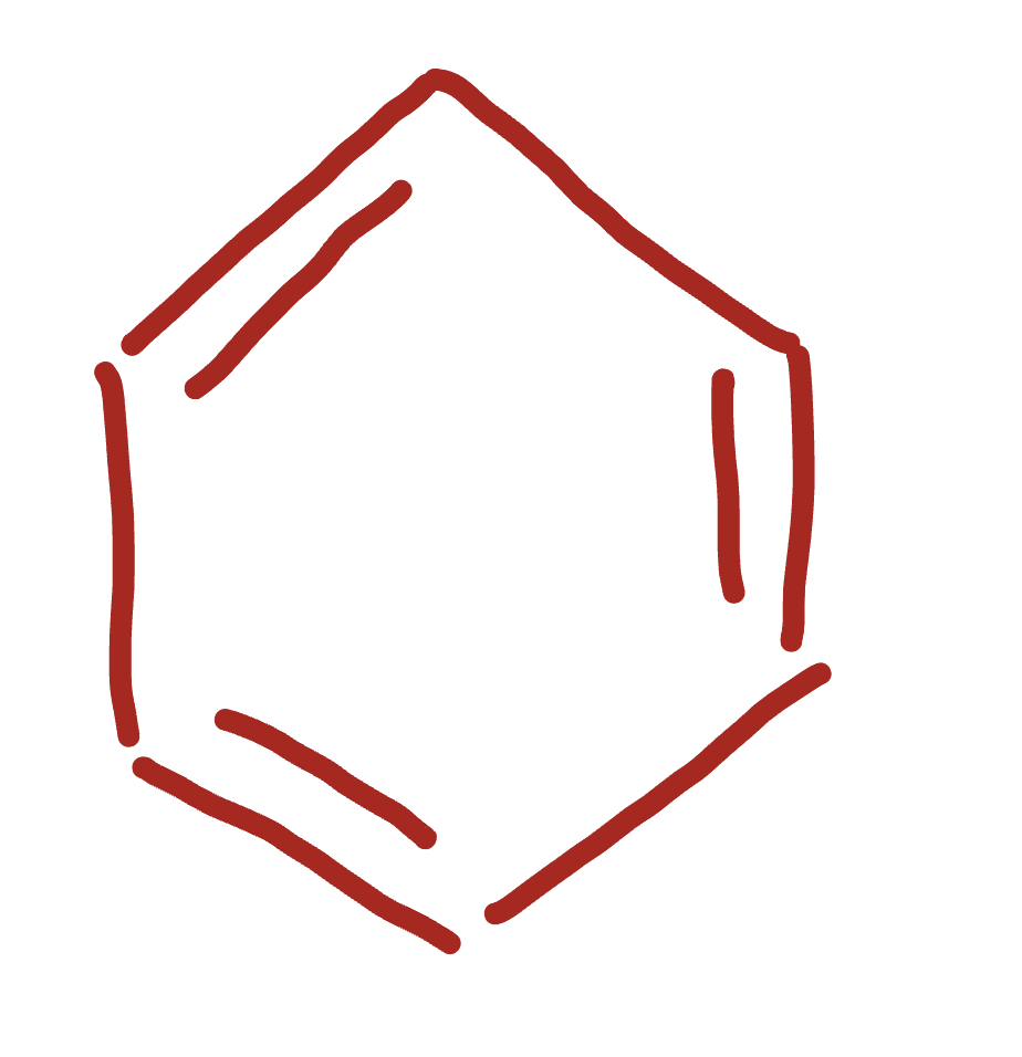 Alternating double/single bonds in a ring