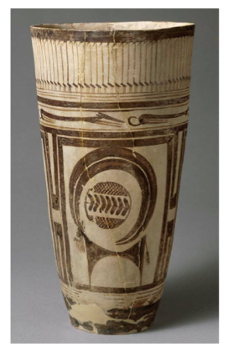 <p>Neolithic. Susa, Iran. 4200-3500 B.C.E. Painted terra cotta.</p>