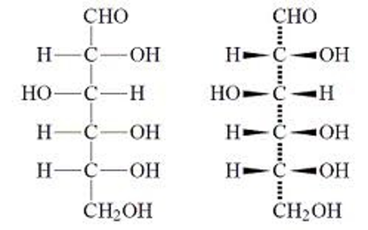 <p>-Horizontal lines indicate bonds that project out from the plane of the page</p><p>-Vertical lines indicate bonds going into the plane of the page</p><p>-point of intersection = carbon atom</p>