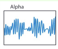 <p>What is the frequency range for alpha waves?</p>