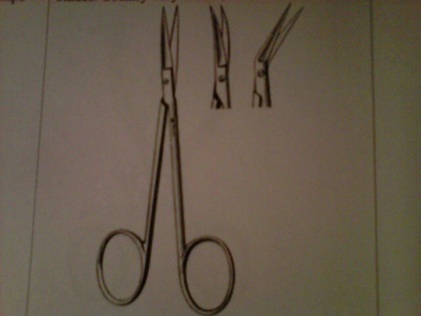 <p>Used for intraocular tissue. Sharp points</p>