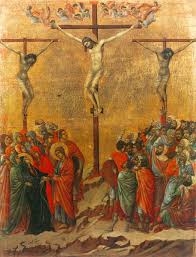 <p>Duccio, Crucifixion- Maesta altarpiece 1311 </p>