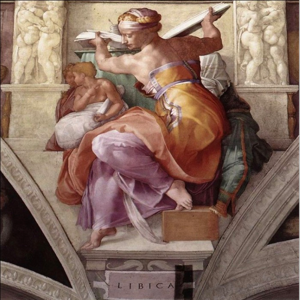 <p>Describe the composition of Sibyls and its significance </p>