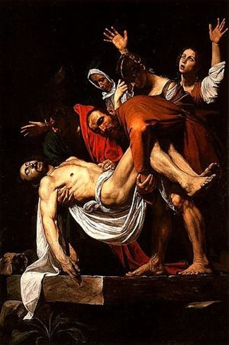<p>The Entombment of Christ by</p>