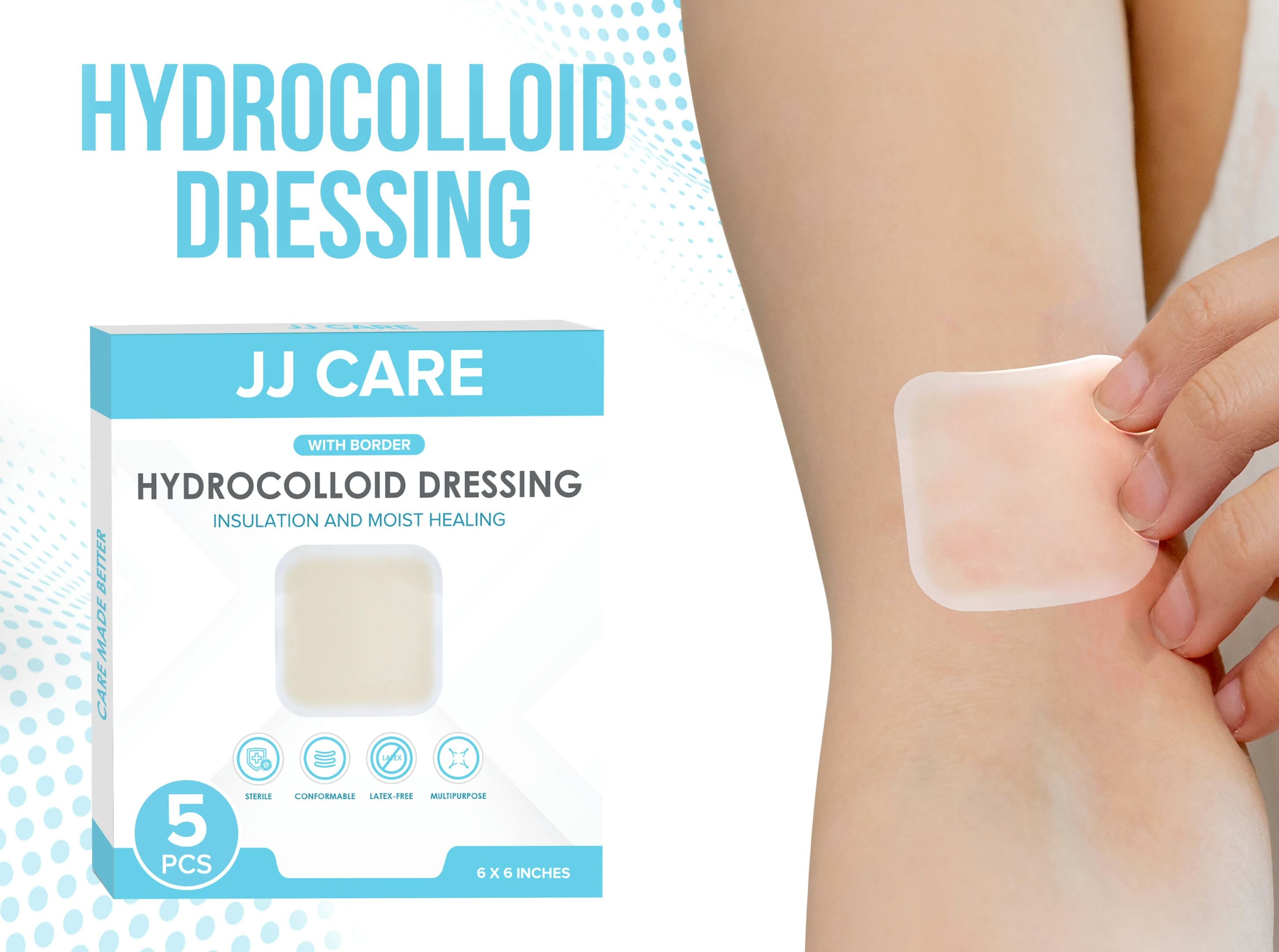 <ul><li><p>Best for stage II or III pressure ulcers, <strong>partial thickness wounds</strong></p></li><li><p>absorbs minimal to moderate exudate</p></li><li><p>maintains moist wound bed</p></li><li><p><strong>promotes autolytic debridement</strong></p></li><li><p><strong>looks like a pimple patch</strong></p></li></ul><p></p>