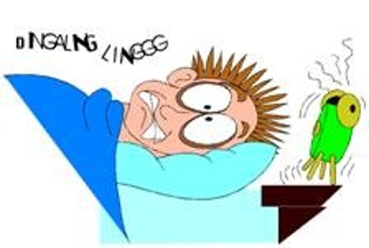 <p>I wake up</p>