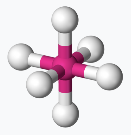 <p>6 bonding domains</p>