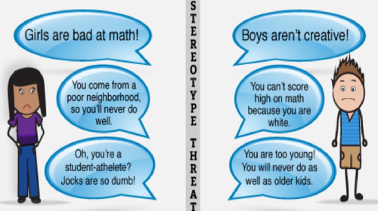 <p>a self-confirming concern that one will be evaluated based on a negative stereotype</p>