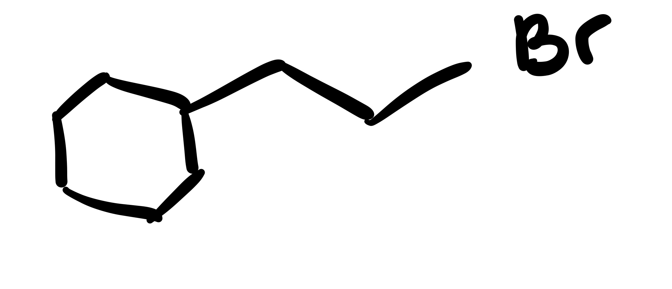 <p>Double bond breaks and Br is attached </p>