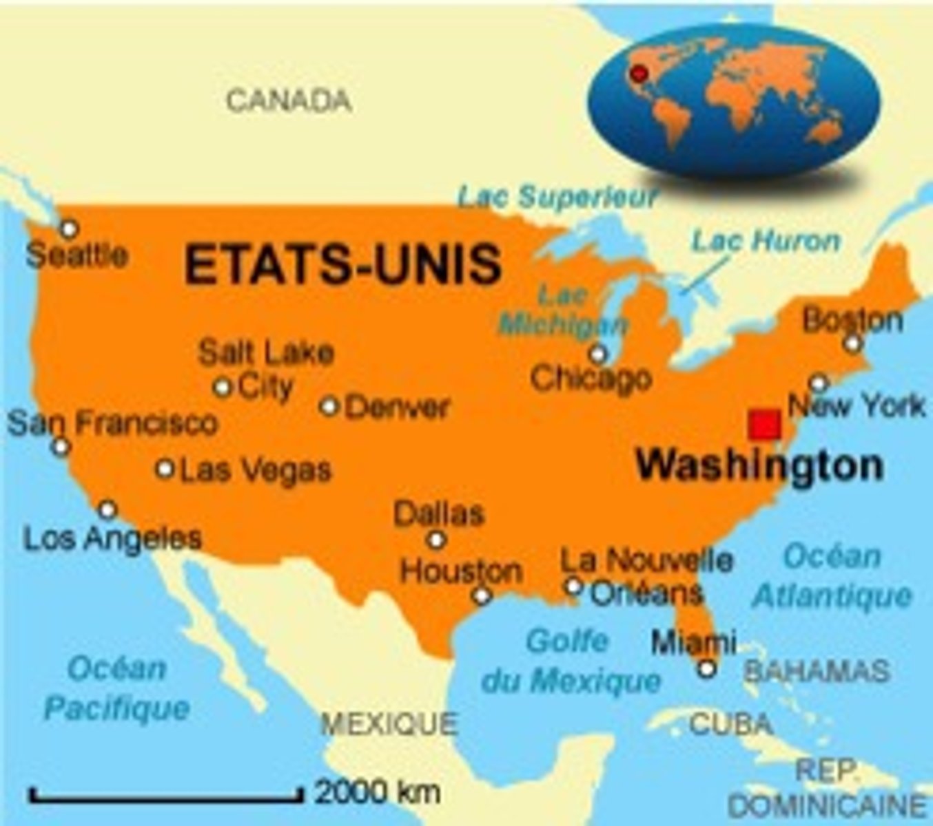 <p>in/to the United States</p>
