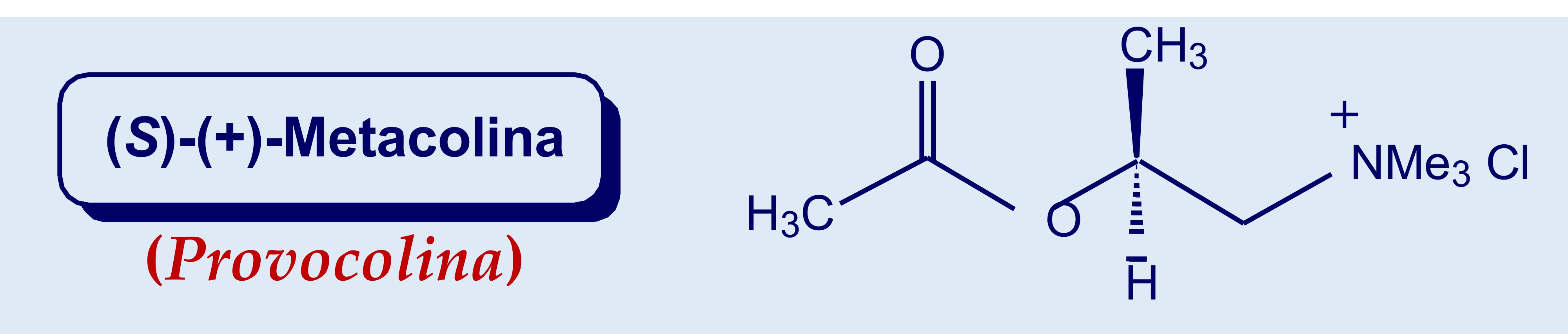 <p>Aggiunta di un metile in beta all’Ach= selettività d’azione sui recettori muscarinici</p><p>Nuovo centro chirale = 2 stereoisomeri possibili—> attivo enantiomero S</p><p>Attività d’azione breve per idrolisi dell’estere ma maggiore dell’Ach</p>