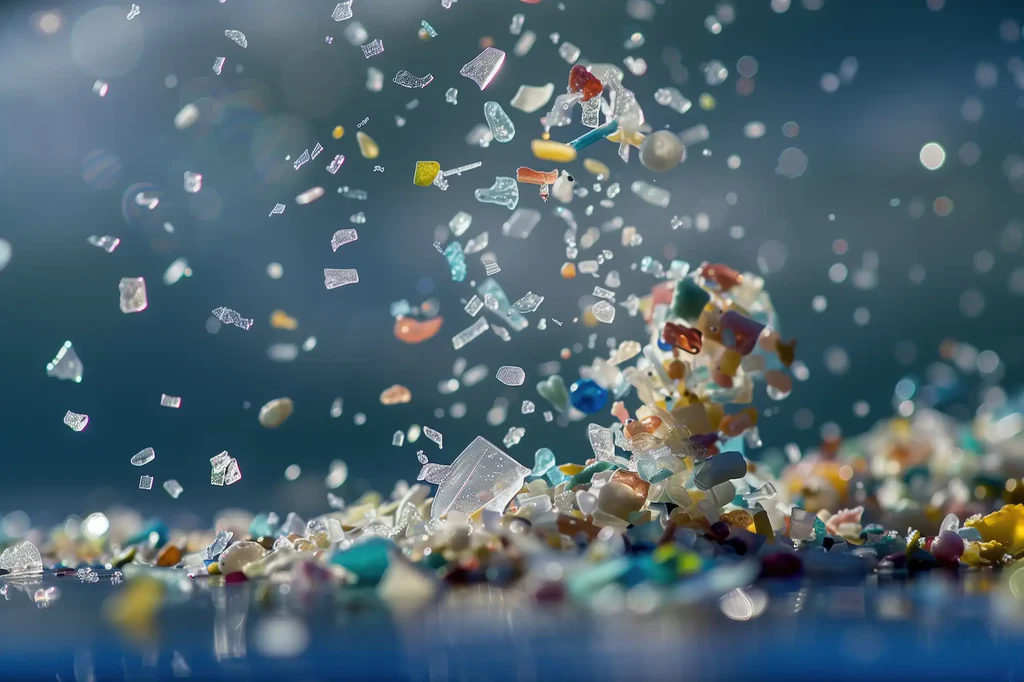 <p>microplastic </p>