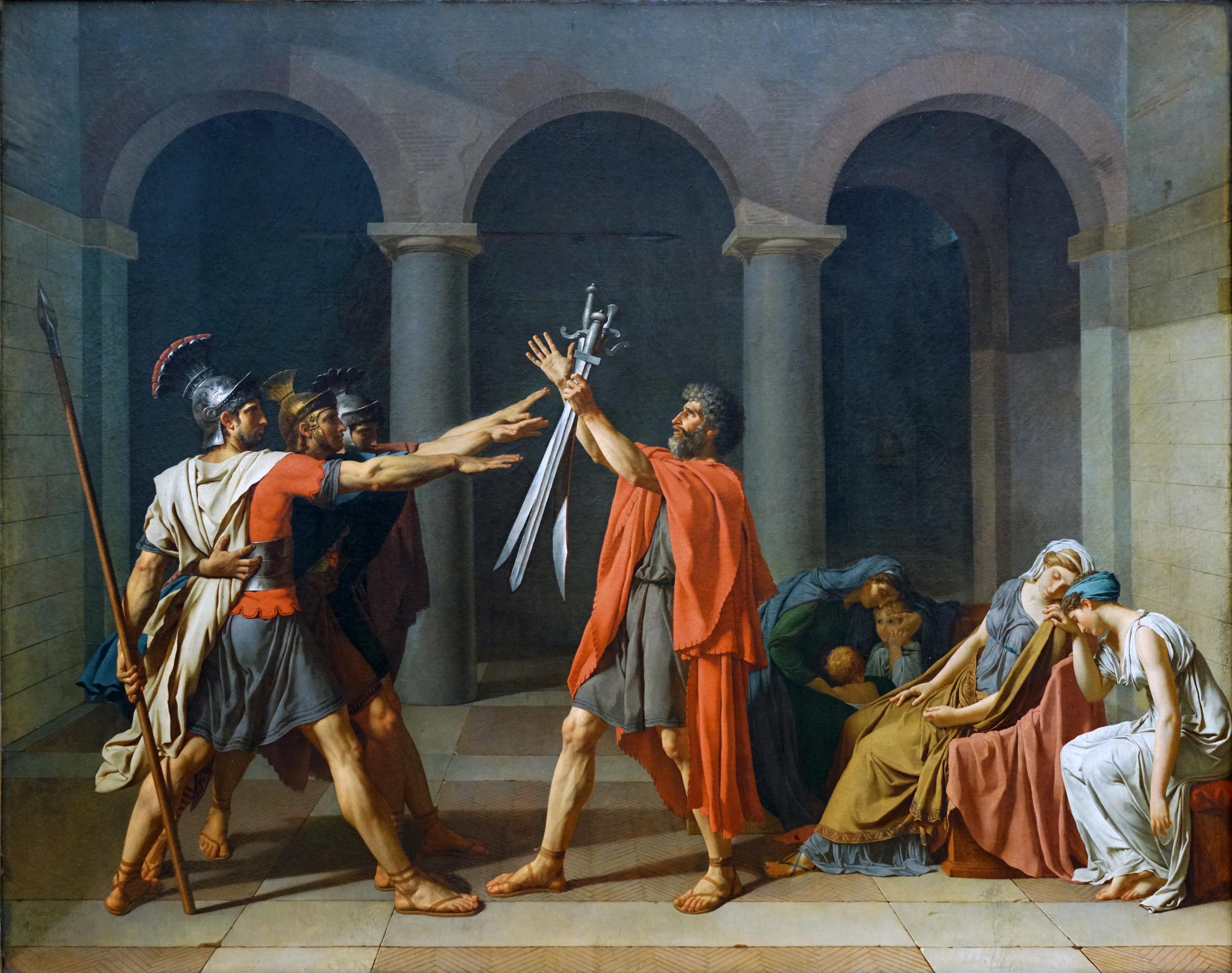 <p>The Oath of the Horatii</p>