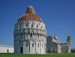 <p>Biggest baptistry on Earth, located in Florence and constructed in year 1000. 3 squares, windows, etc. represented Holy Trinity.</p>