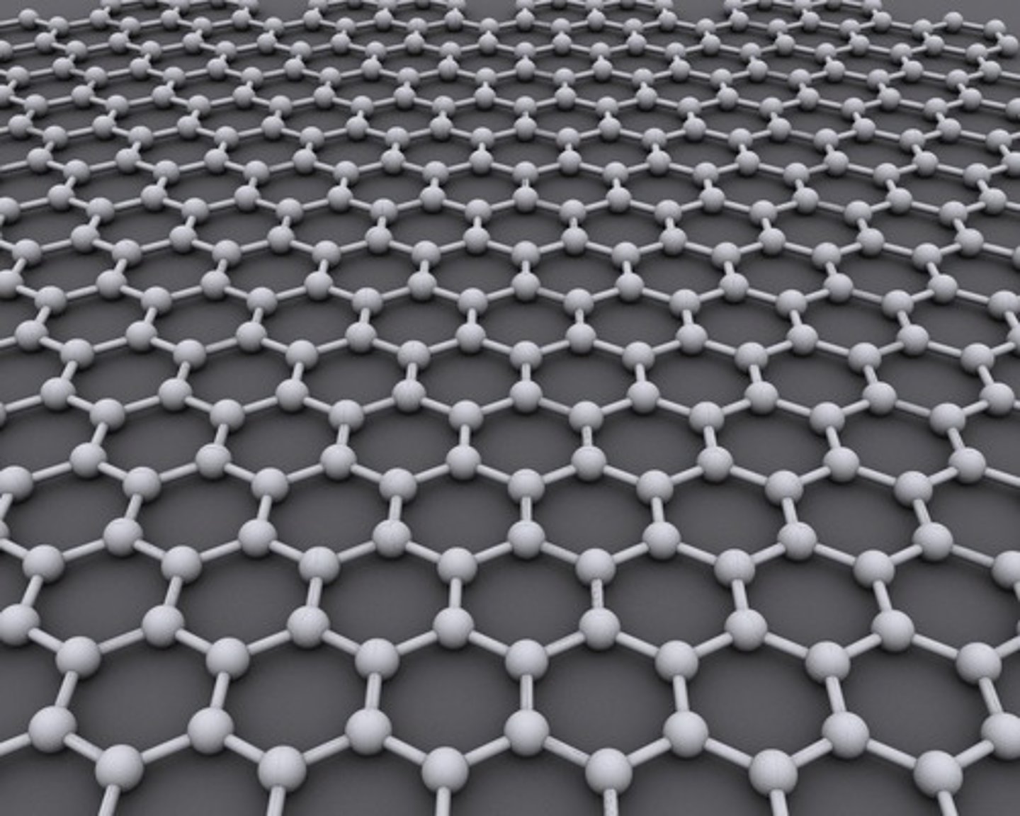 <p>a net of carbon molecules one atom thick that can be formed into a lattice nanostructure</p>
