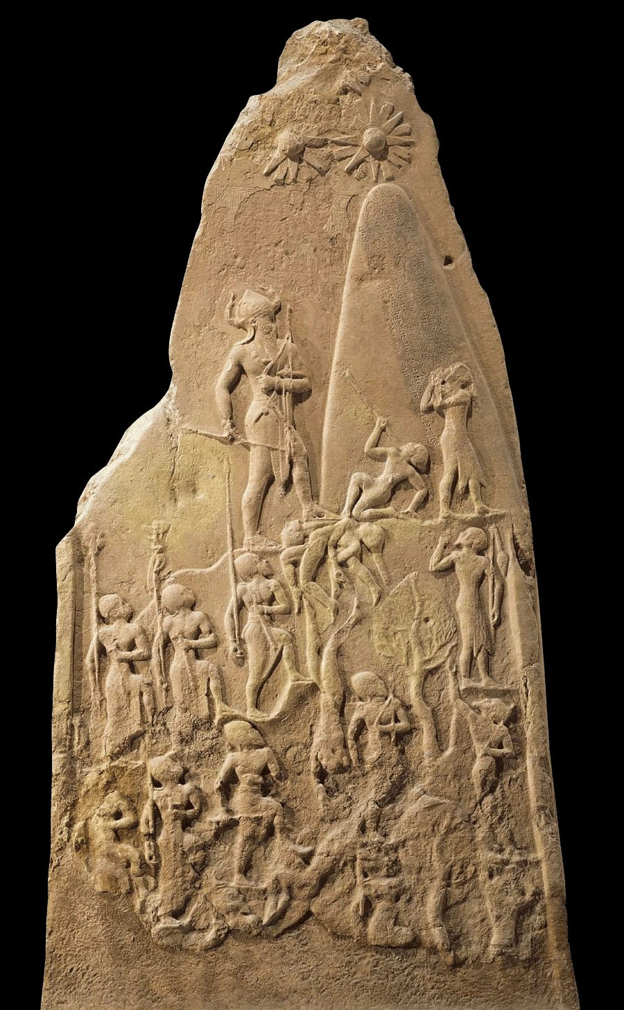 <p><span>is an upright stone slab that depicts the Akkadian victory over the Lullubi people. It was carved around 2250 BCE and is now in the Louvre in Paris.</span></p>