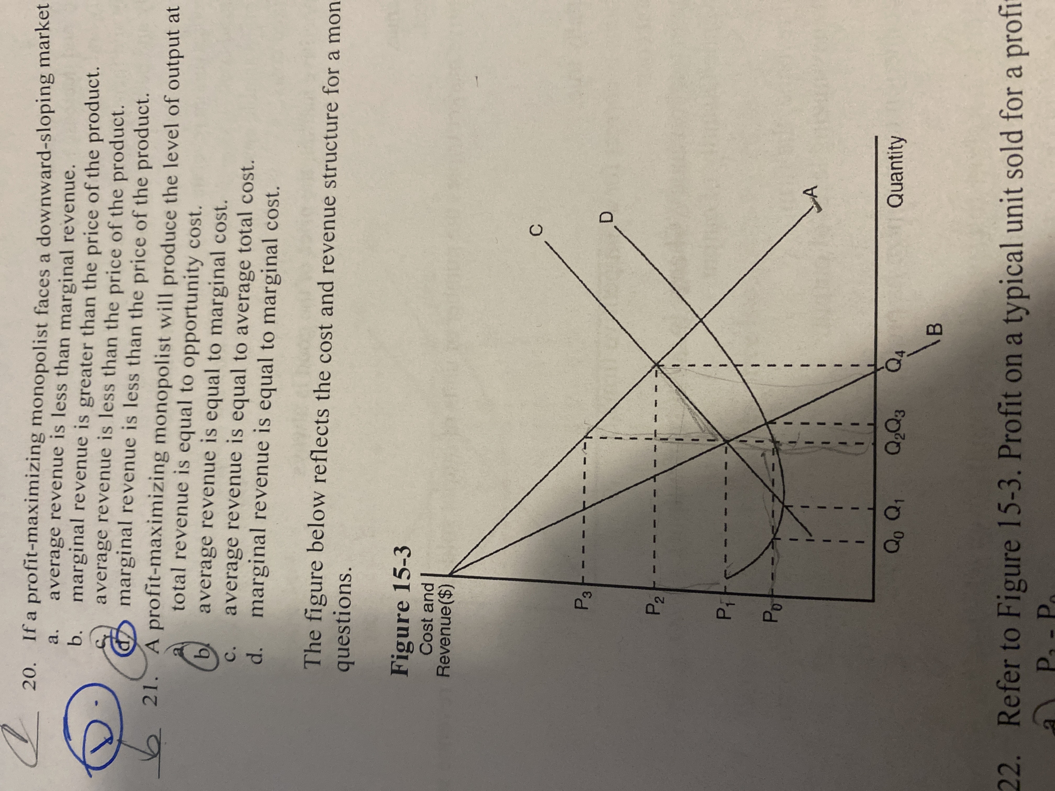 <p>Refer to Figure 15-3. At the Profit-maximizing level of output,</p>