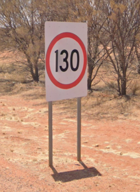 <p>Which Australian state have roads with a 130km/h speed limit?</p>