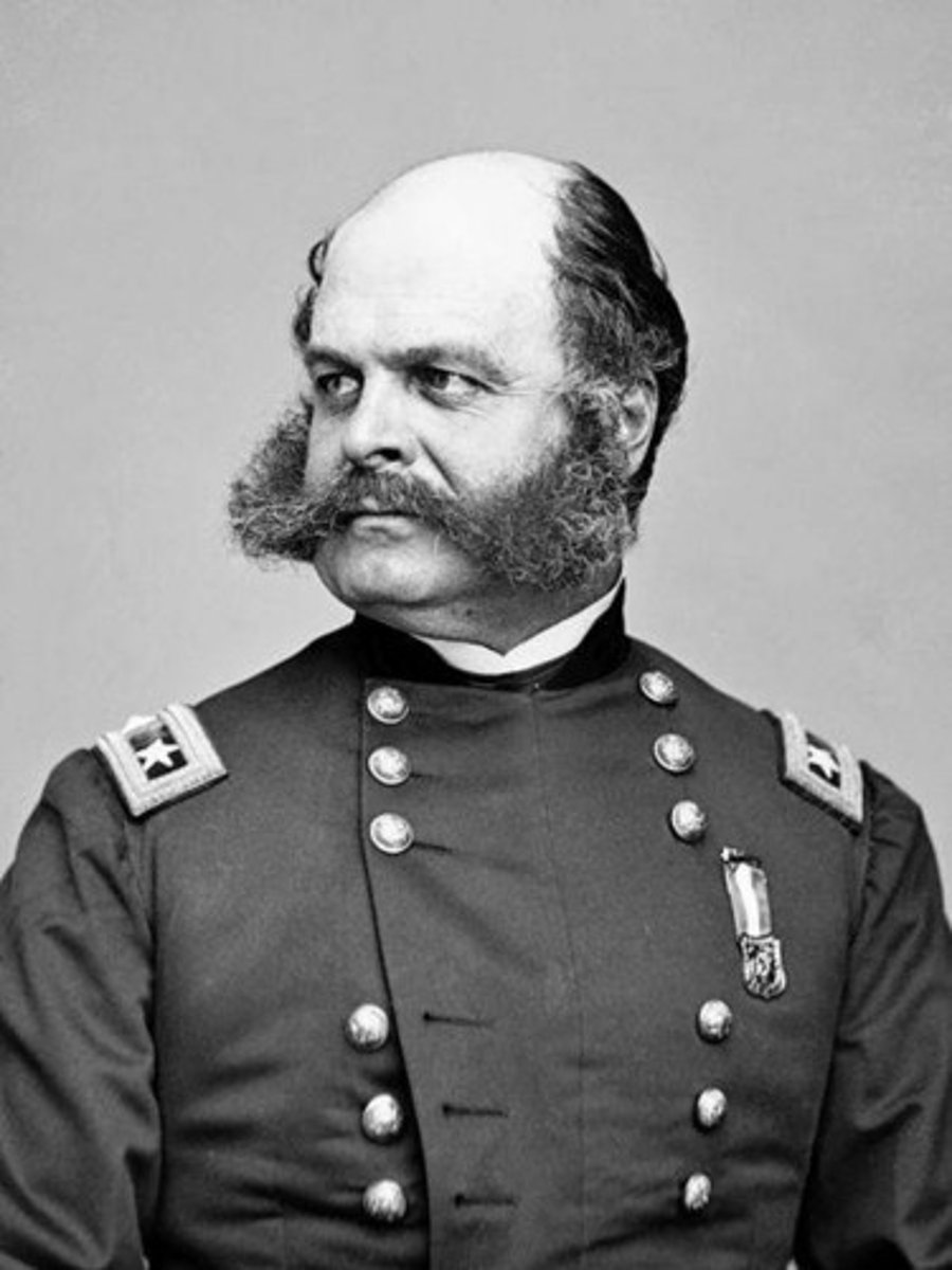 <p>Union General. Led the union to a miserable loss at the battle of Fredericksburg. Had huge Sideburns.</p>