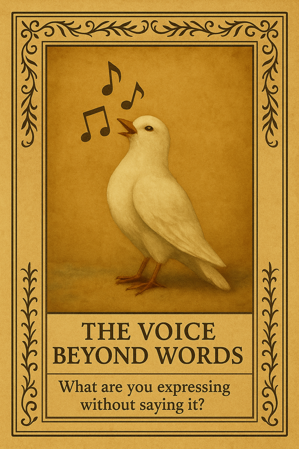 <p>What are you expressing without saying it?</p>