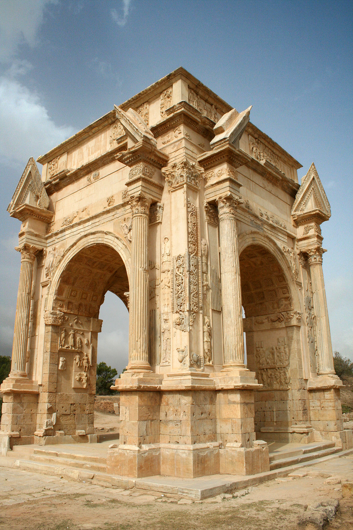 Arch of Septimius Severus, Leptis Magna. 3rd Century CE (Corinthian)