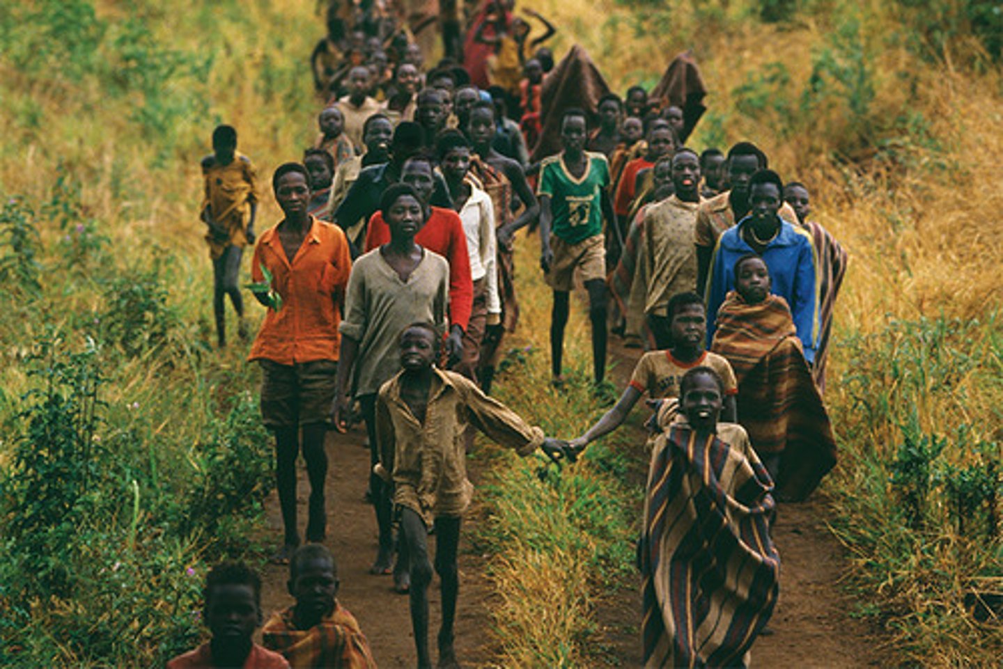 <p>more than 27,000 boys of the Dinka ethnic group who were displaced and/or orphaned during the Second Sudanese Civil War</p>