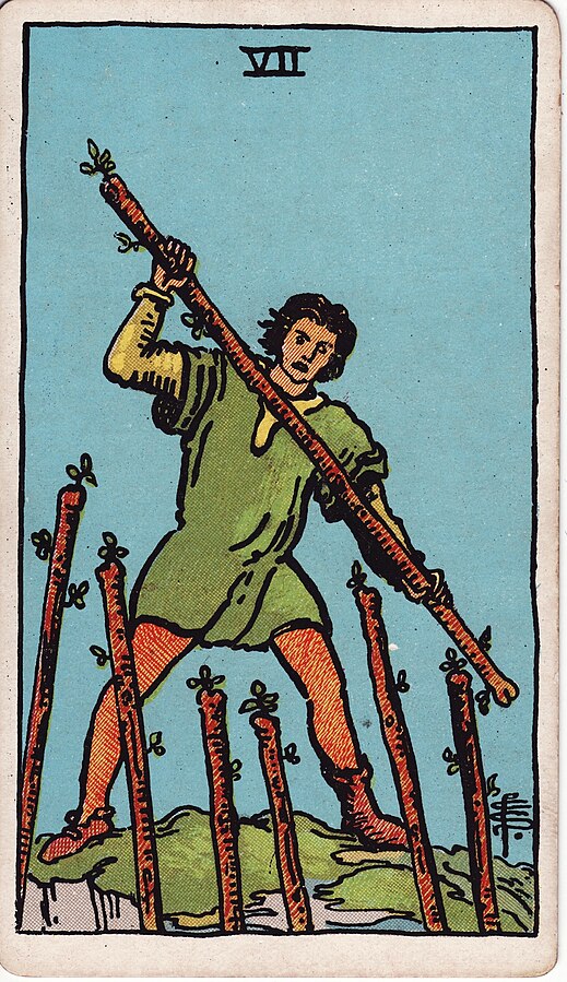 <p>Seven of Wands</p>