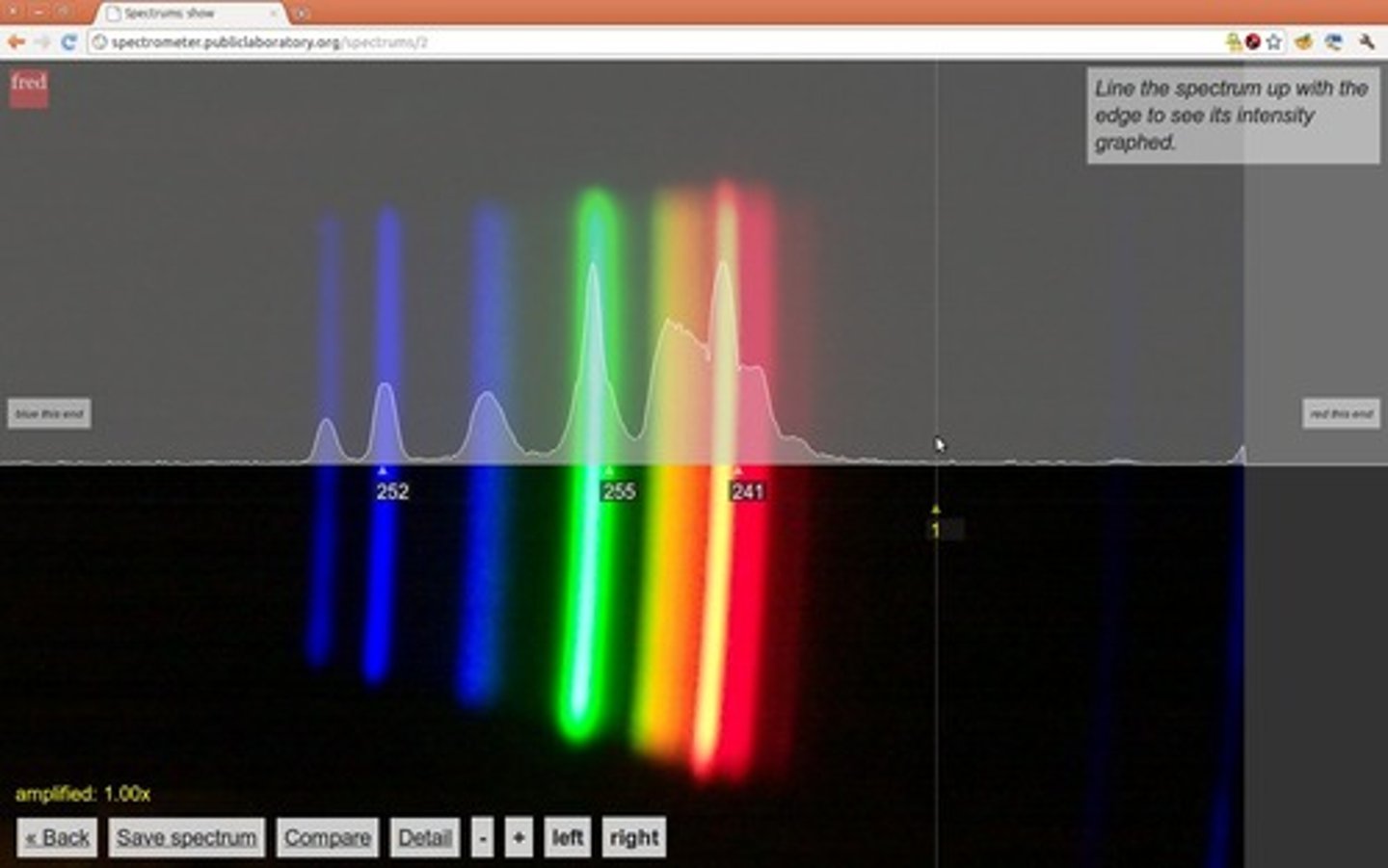 <p>A device that spreads light into its different colors</p>