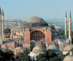 <p>Constantinople, ca. 350, rebuilt by Justinian 532-37</p>