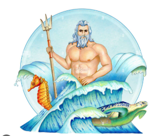 <p>Poseidon – er verursacht Erdbeben und bewegt das Meer mit seinem Dreizack.</p>