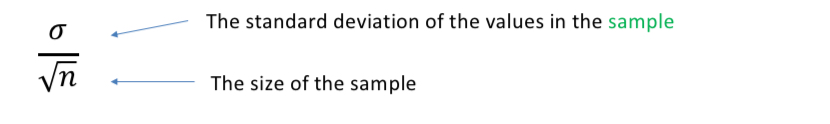 <ul><li><p>the mean of sampling distribution is the mean in the population</p></li></ul><p></p>