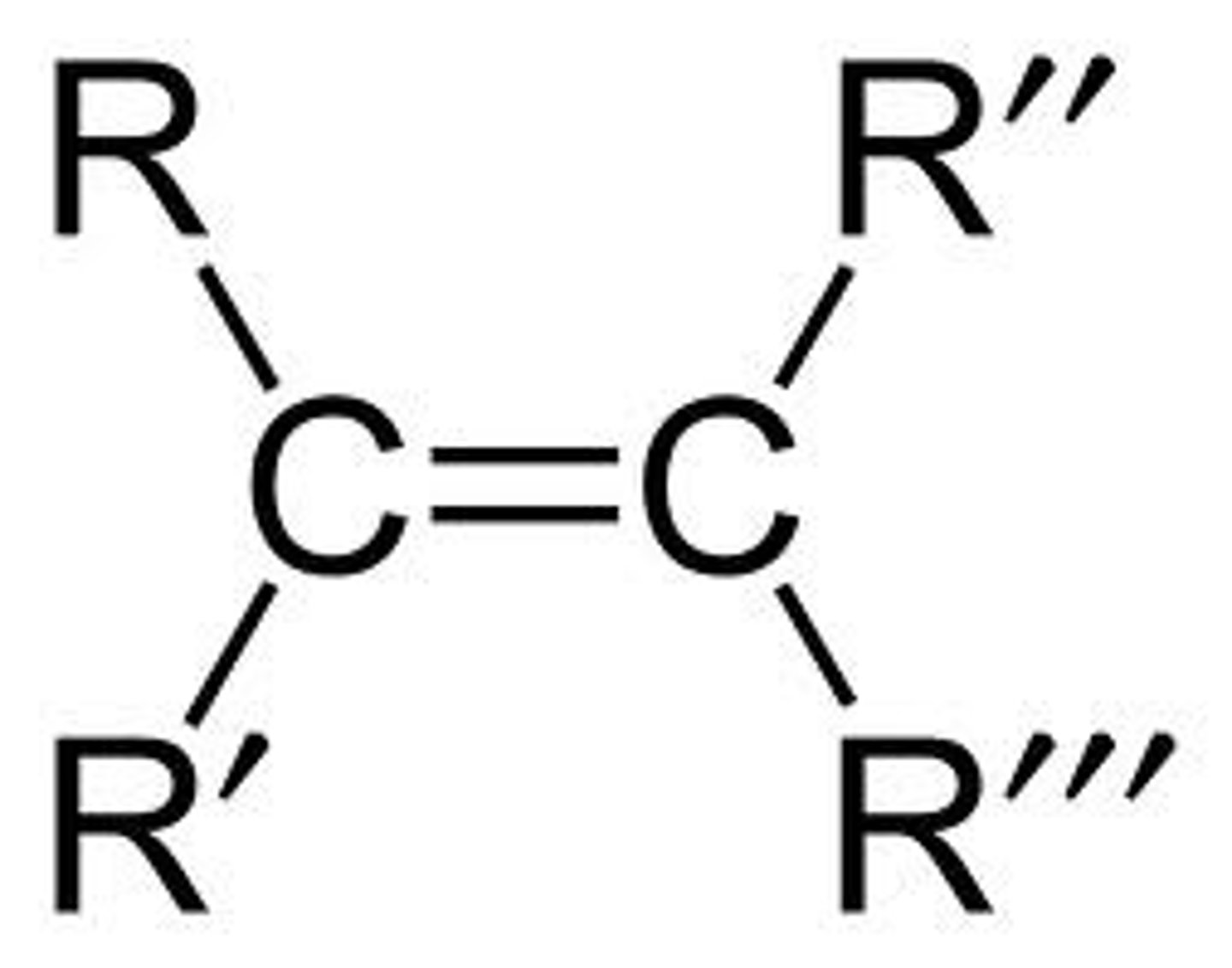 <p>- nonpolar (C-C, C-H)</p><p>- does not hold H-bond</p><p>C = C (double bonded)</p>
