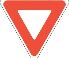 A sign with this shape means