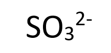 <p>(SO3)^2-</p>