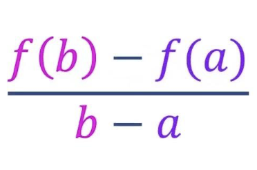 <p>(f(b) - f(a))/(b-a)</p>
