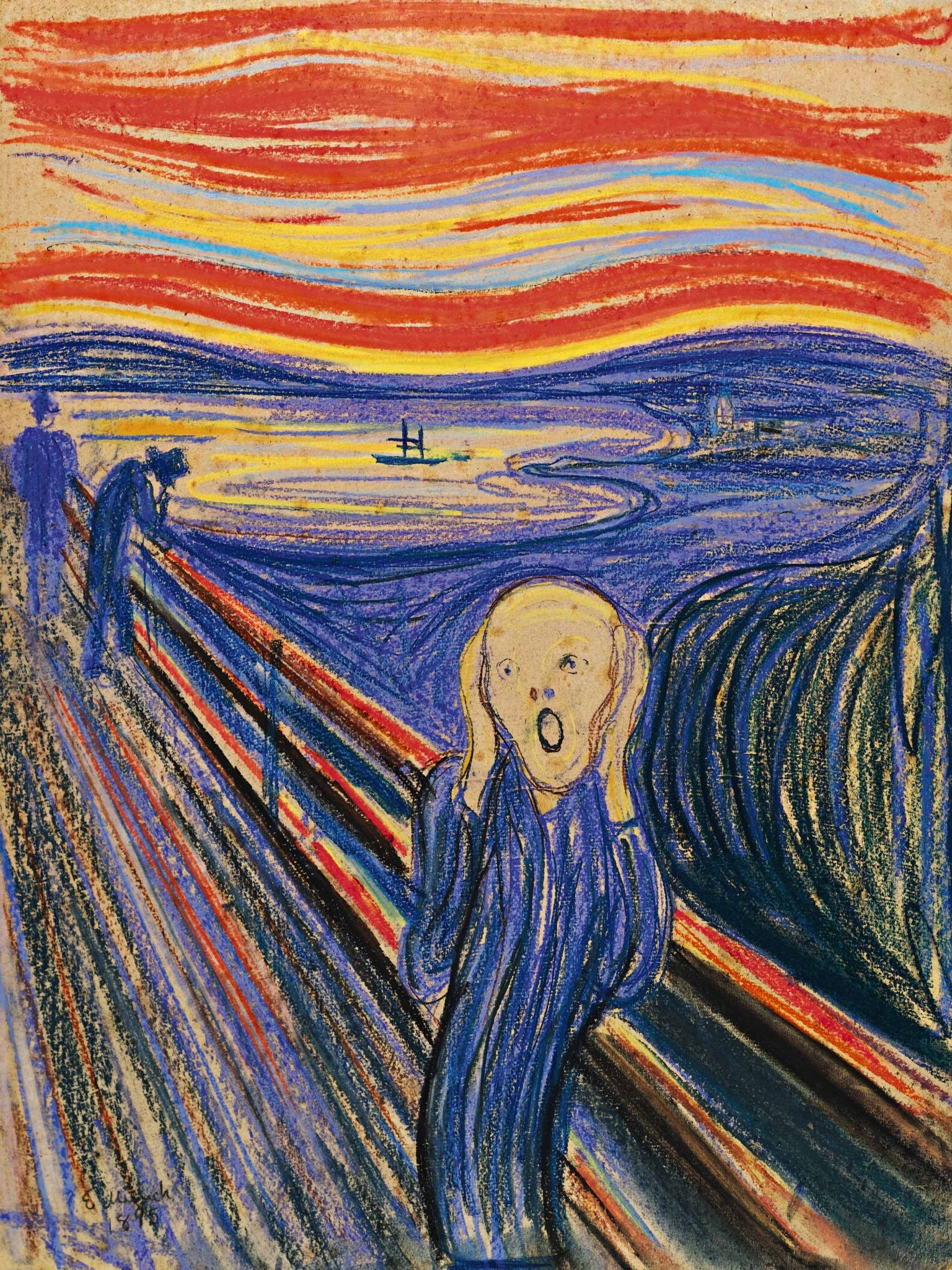 <p>Identify the nature of art used in this image</p>