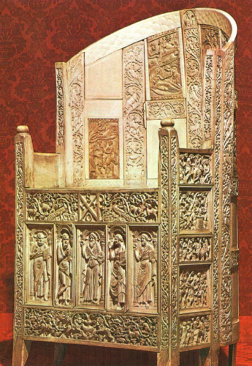 <p>Byzantine</p><p>Throne that was made for Maximianus of Ravenna</p>