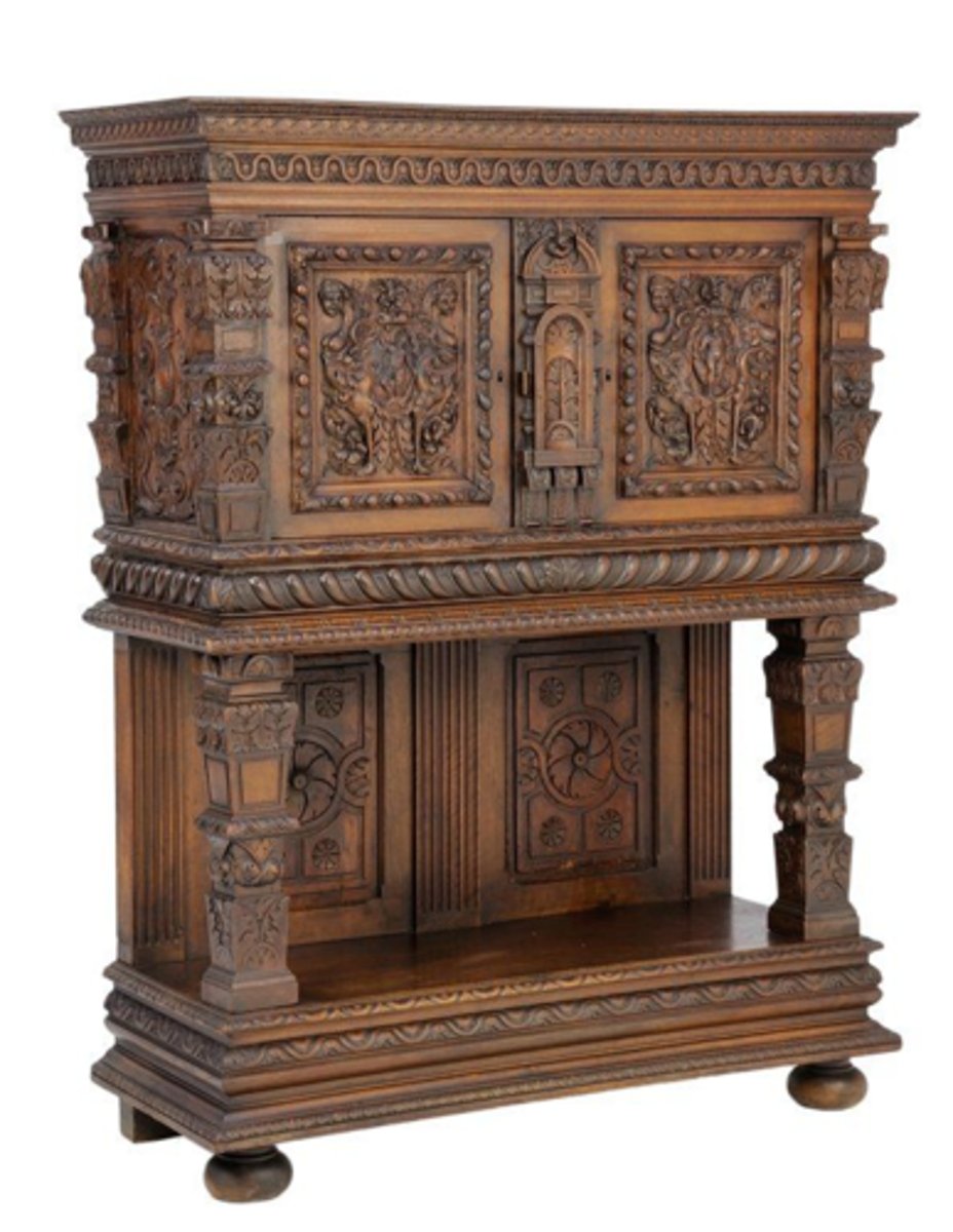 <p>French Renaissance</p><p>Walnut storage (credenza, Italian)</p>