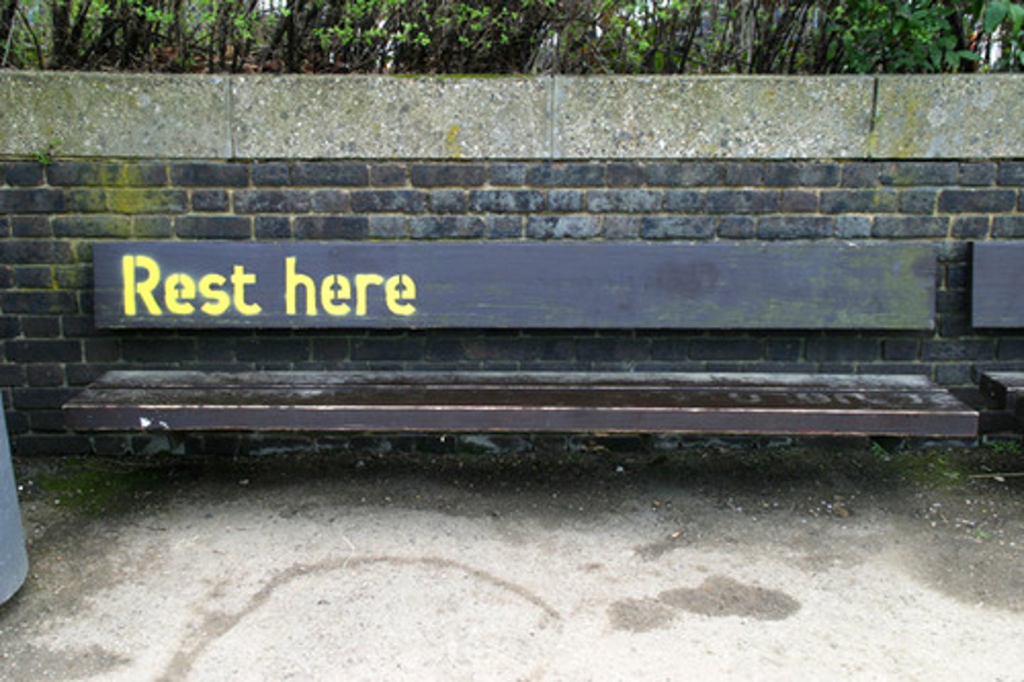 <p>to rest</p>