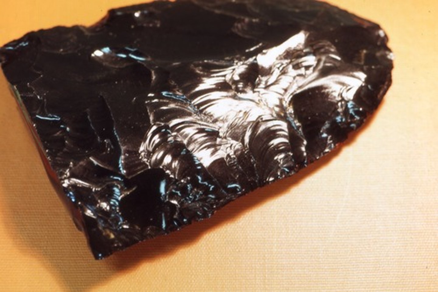 <p>a volcanic glass used to make sharp knives</p>