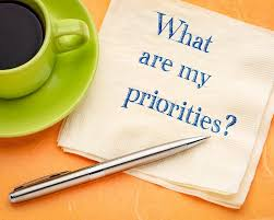 <p><span>Marriage isn’t very high on my ___ of priorities.</span></p>
