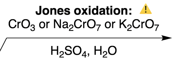 <p><strong>Oxidations of Alcohols: Jones oxidation</strong></p><p>1° alcohol + strong harsh condition → ? </p>