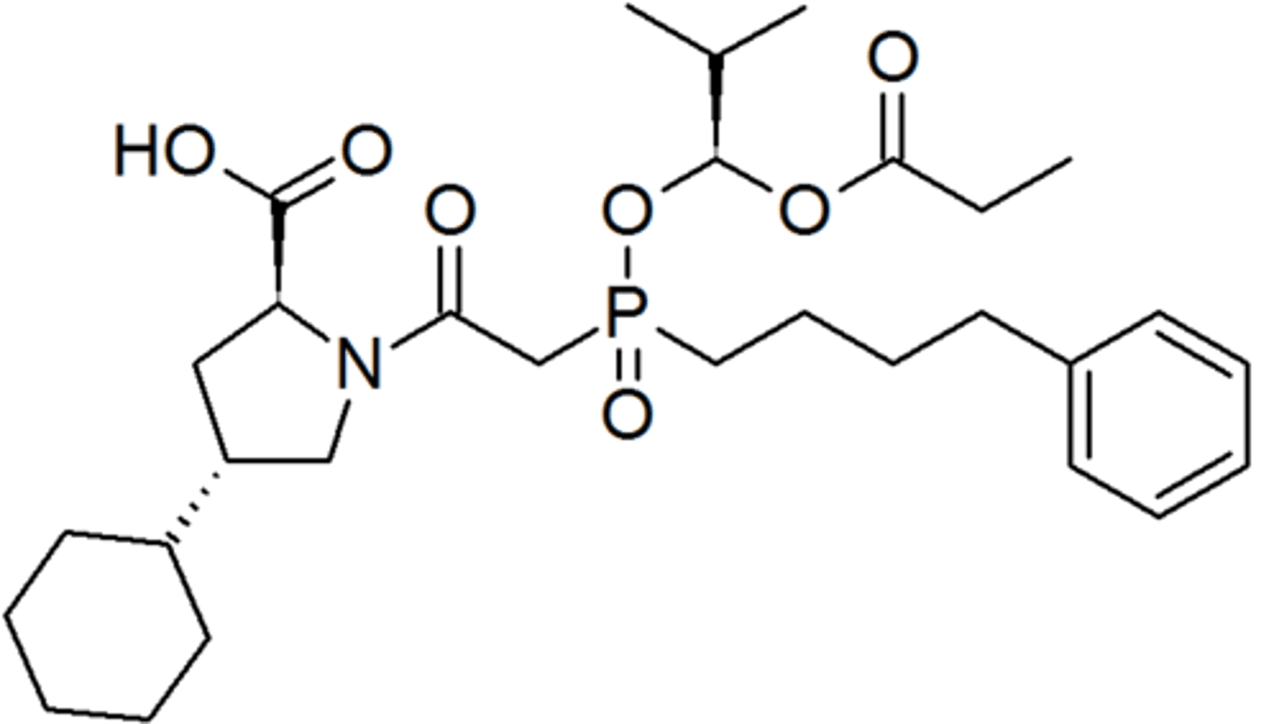 <p><strong>Brand: </strong>Monopril</p><p><strong>Class: </strong>ACE inhibitor</p><p><strong>MOA:</strong> Prevents the conversion of angiotensin I to angiotensin II. This reduces vasoconstriction and aldosterone production.</p>