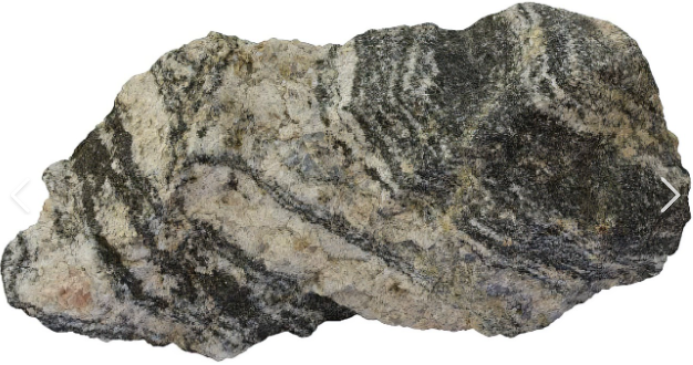 <p>-amphibole/horneblende, quartz, feldspar </p><p>-high grade </p><p>-regional </p><p>-foilated </p><p>-Parent Rocks: shale, grantitic and volcanic rocks </p><p>-medium to coarse grained </p><p>-Hard</p>