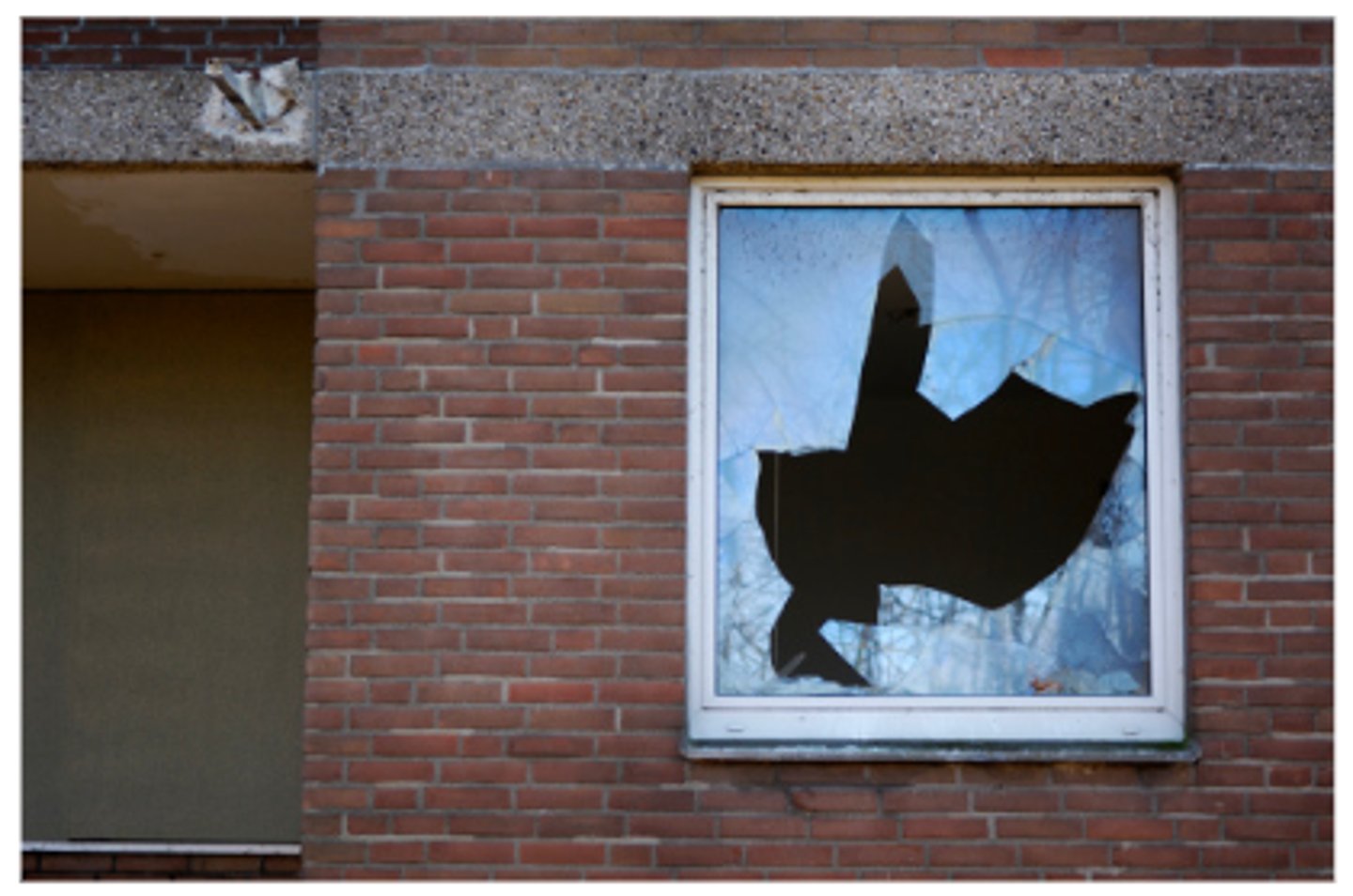 <p>In the article, a boy breaks a window. However, the local people decide that the boy has helped the local economy.</p>