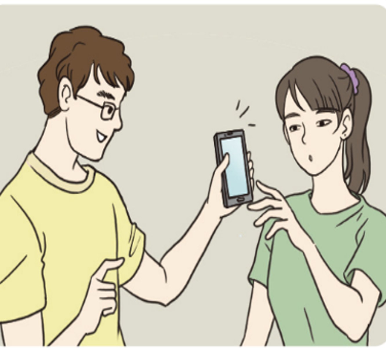 <p>pasar el teléfono a alguien</p>