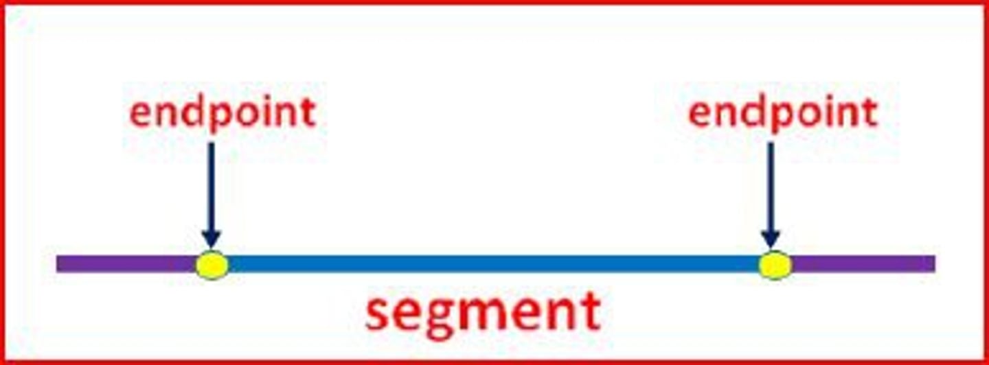 <p>A point at either end of a line segment, or a point at one end of a ray.</p>