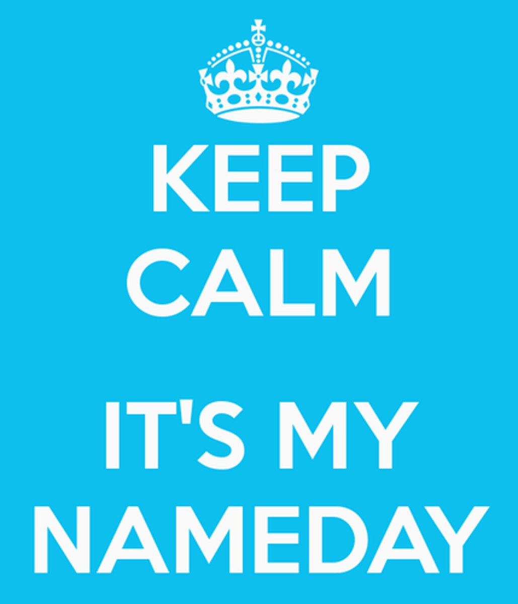 <p>name day/saint's day</p>